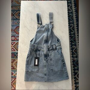 Brand new- denim River Island overall skirt